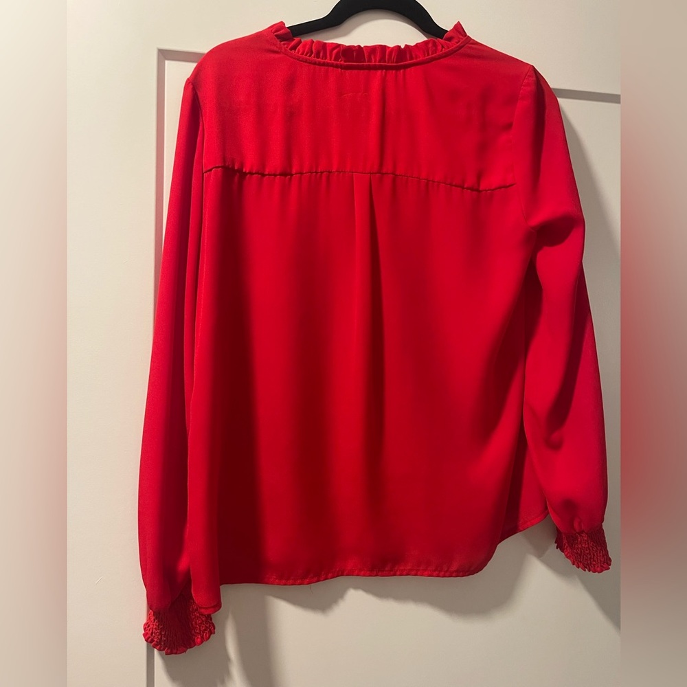 Abbeline Red Blouse - Picture 3 of 4